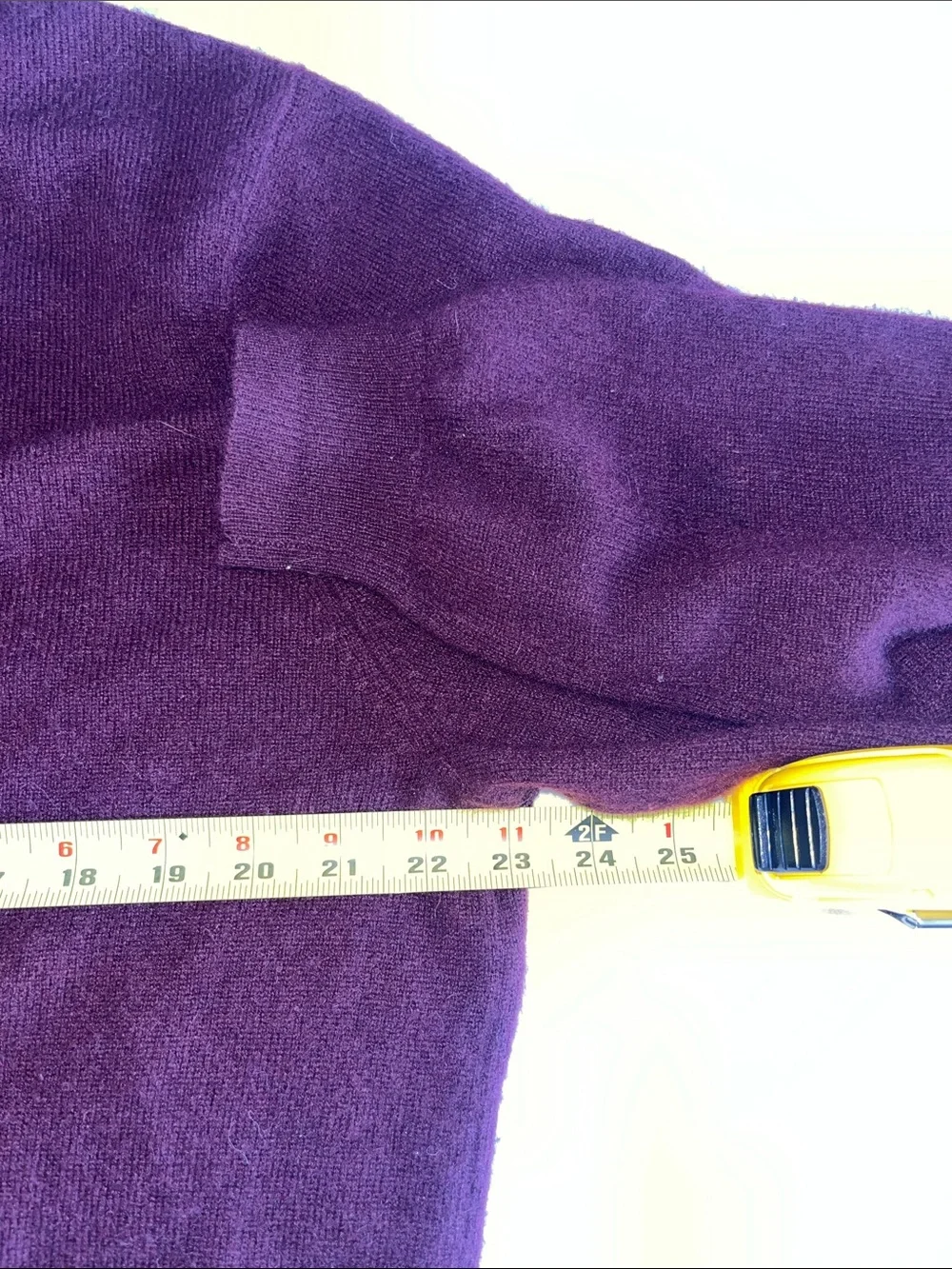 Club Room Estate Cashmere Men's 2 Ply V-Neck Sweater - Burgundy Plum L